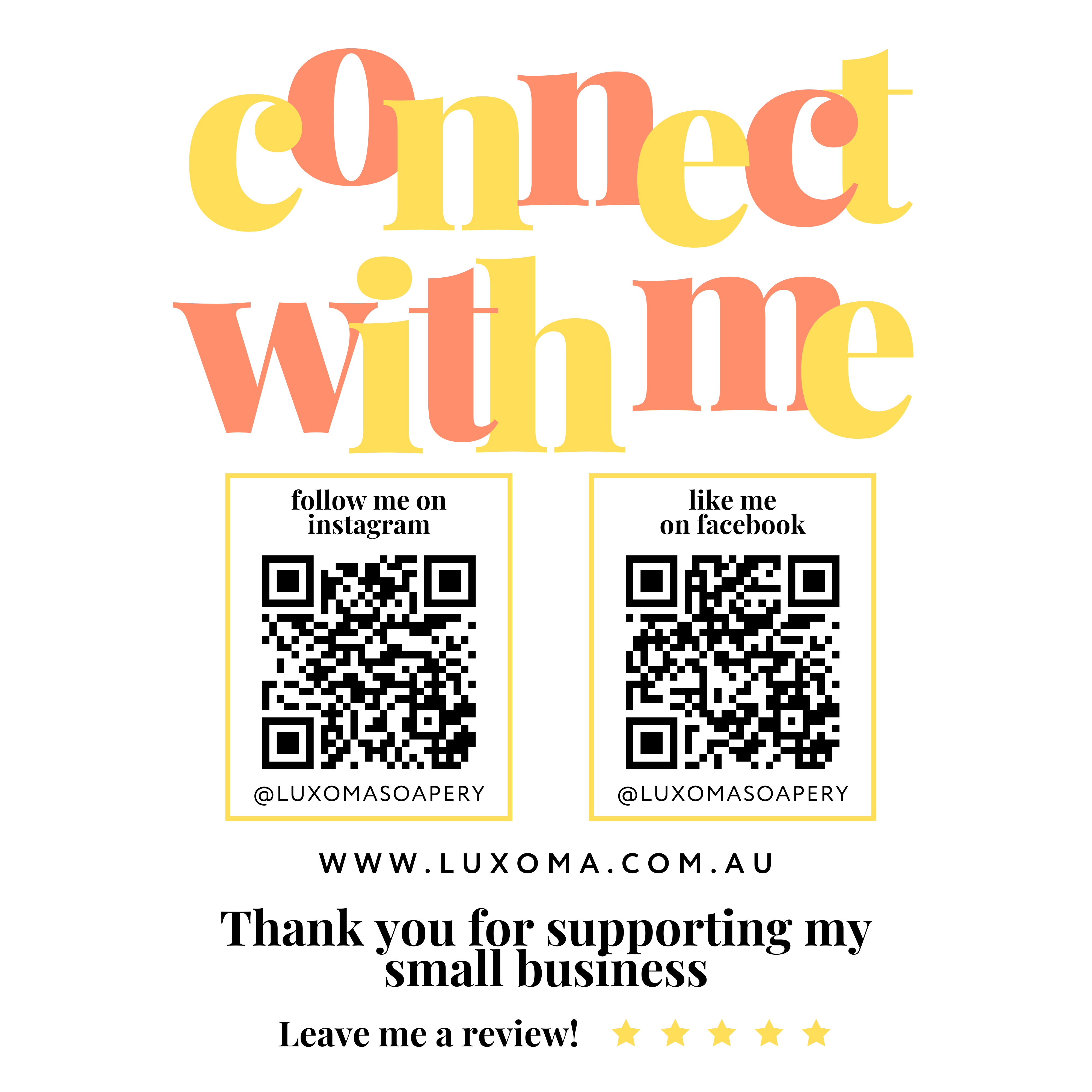 Luxoma Facebook & Instagram