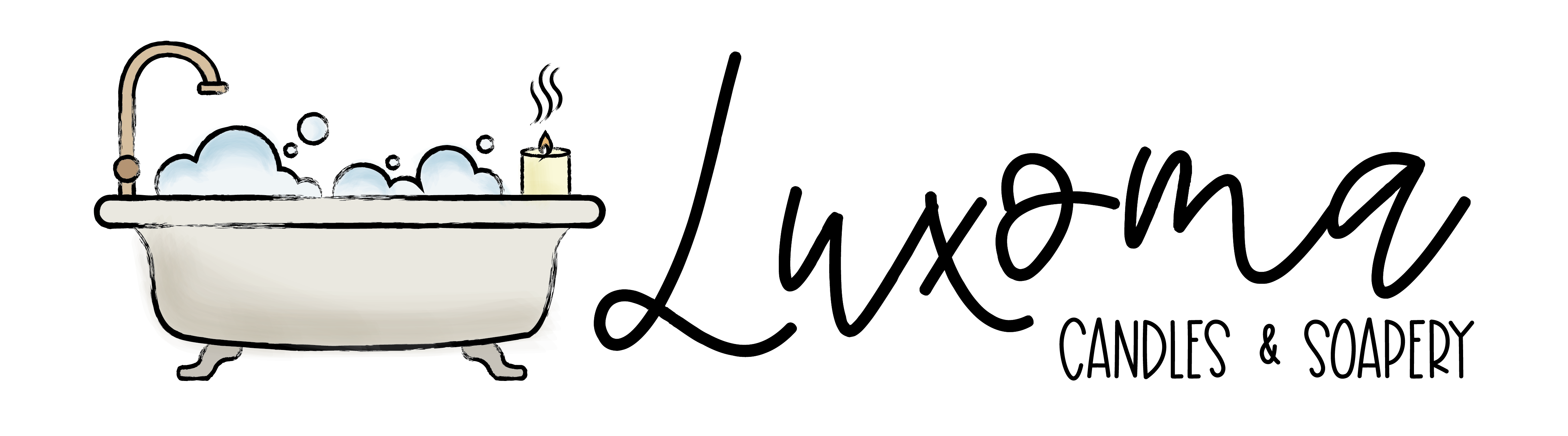 Luxoma Candles and Soapery Logo